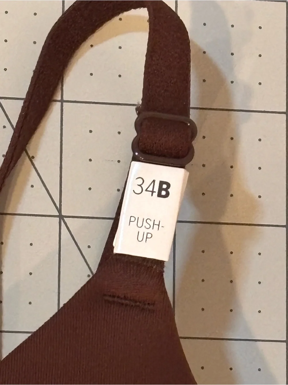 Victoria’s Secret PINK 34B Push Up Bra Chocolate Brown NWT